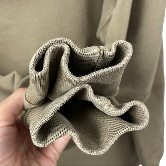 All Saints Etienne Hoodie in Olive Green 100% Organic Cotton Size M/L - Picture 8 of 9